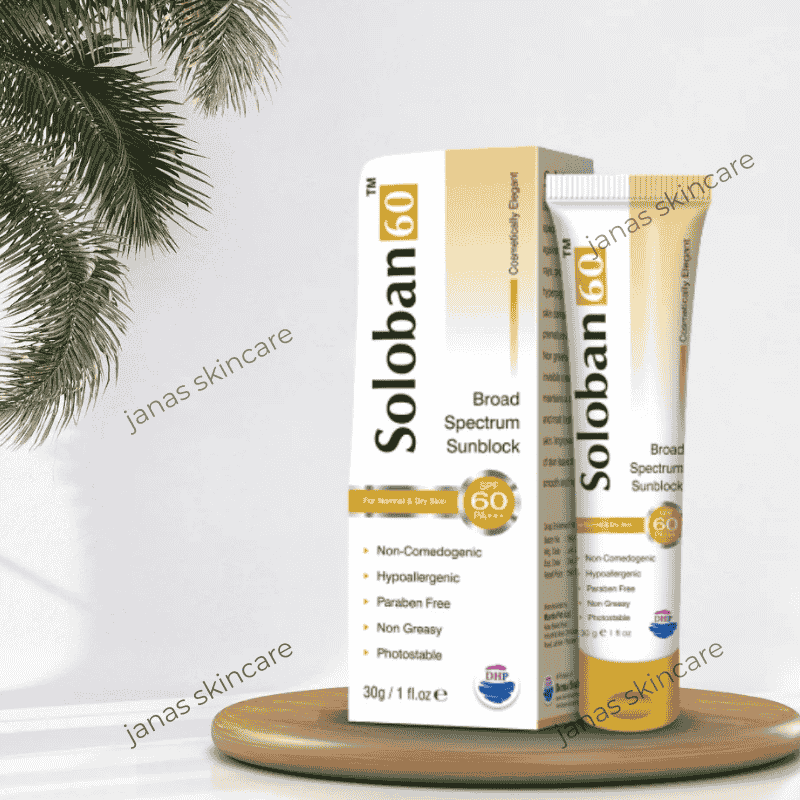 Best Sunblock for Dry Skin | Soloban 60 SPF Cream