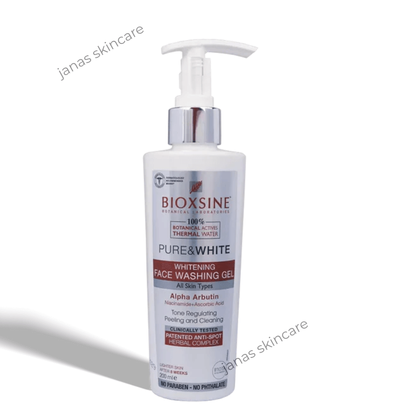 Bioxsine Pure & White Whitening Face Wash Gel 200ml