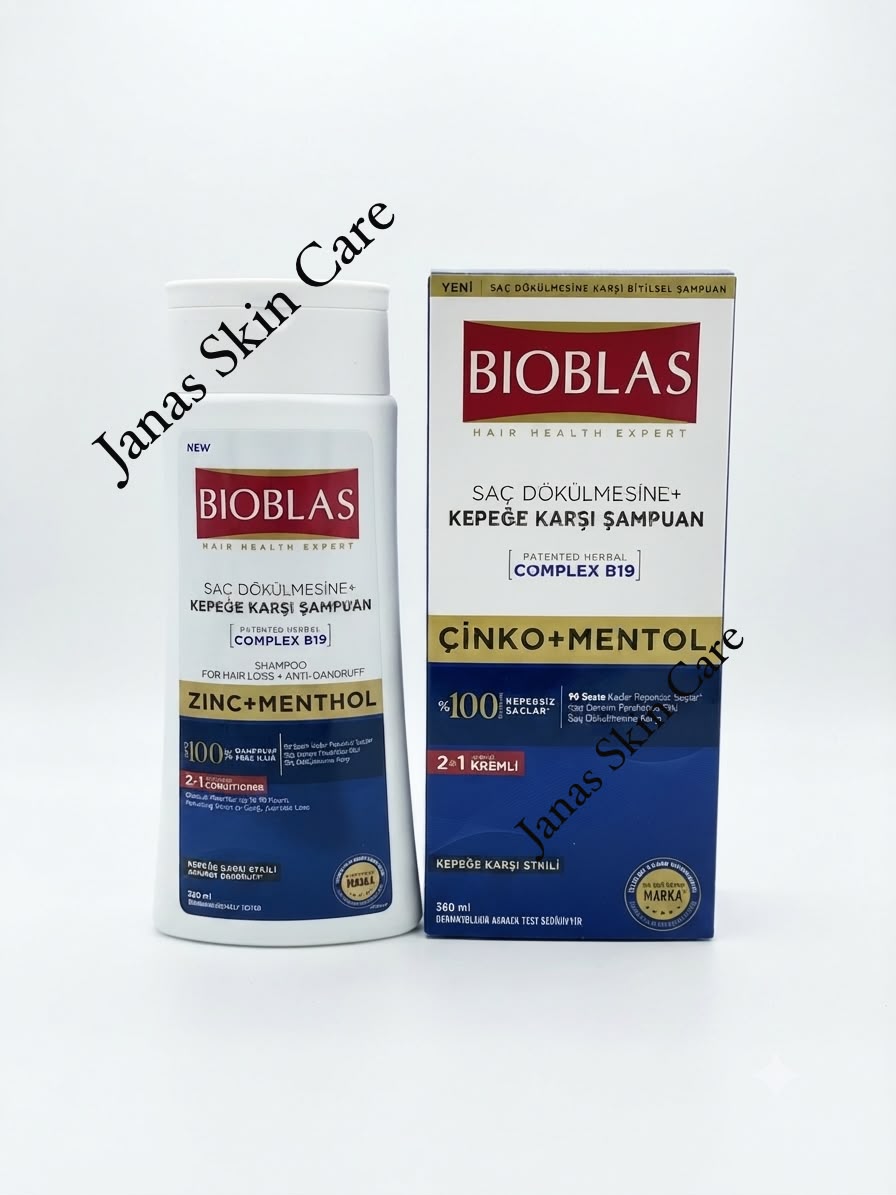 Bioblas Zinc+Mentol Shampoo 360ml